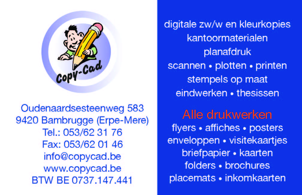 drukkers van visitekaartjes Bambrugge | Copy-Cad